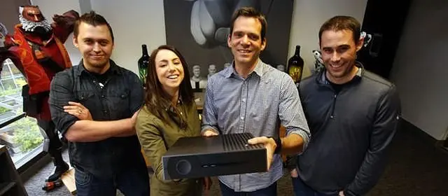 Valve release photo of Steam Machine prototype