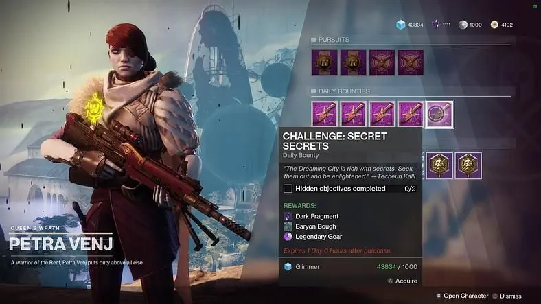 Destiny 2 Dreaming City - How to Complete Hidden Objectives in Dreaming City?