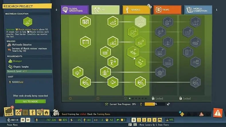 Evil Genius 2 Tier 3 Research - Here's When You Unlock It