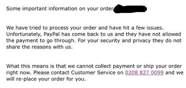 GAME UK canceled some Pip Boy preorders, unable to refund via PayPal