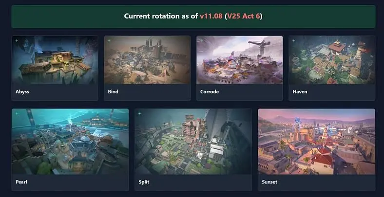 Guides / The Complete List of Valorant Maps Names (2025 Rotation Guide)