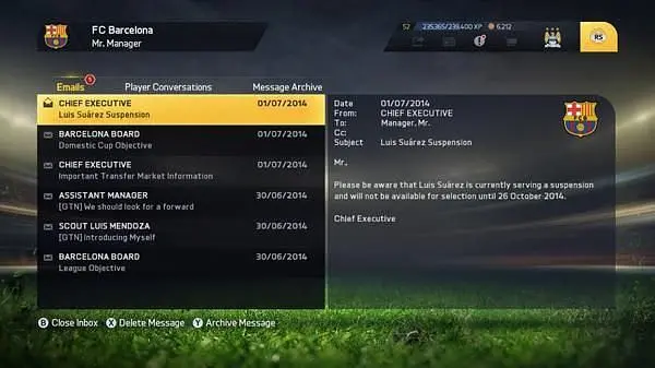 Luis 'Bitey' Suarez is banned in FIFA 15 as well