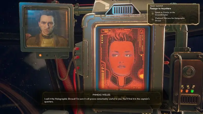 The Outer Worlds Holographic Shroud - How to activate your disguise