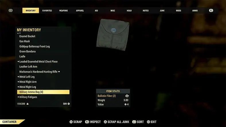 Fallout 76 Ballistic Fiber - How to Find Ballistic Fiber