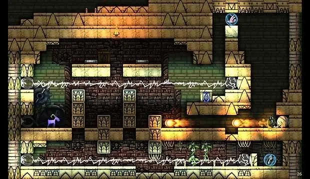 Join the purple goat as you escape a deadly puzzle-filled tower in this delightful platformer.
