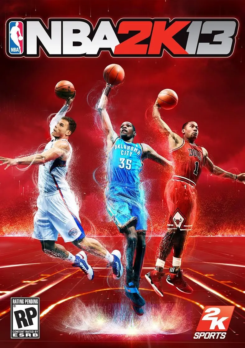 NBA 2K13 cover features a trio of stars