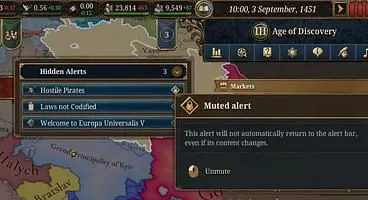 Europa Universalis 5's Rossbach Update 1.1 Brings Hidden Alerts, Army and Navy Templates, More Quality of Life Changes