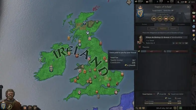 Crusader Kings 3 Vassals and gaining Dread