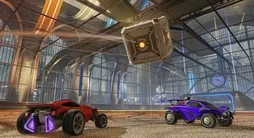 Rocket League player breaks through the bounds of the arena, explores dystopian hellscape
