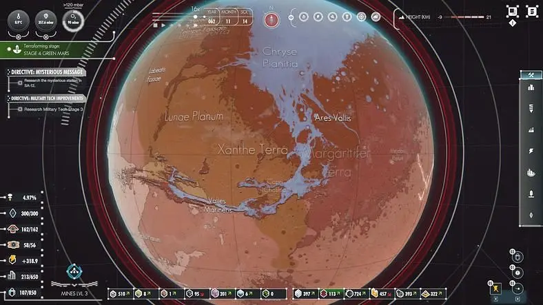 Terraform Mars in this narrative driven planetary scale base builder