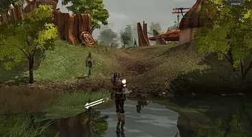 Silverfall is an action RPG in which you select your race, build a character, and race off to kill bad things.