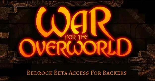 War for the Overworld's Bedrock Beta now available on Steam