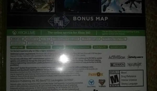 Report: Xbox 360 Call of Duty: Ghosts online limited to 12 players, 3GB install