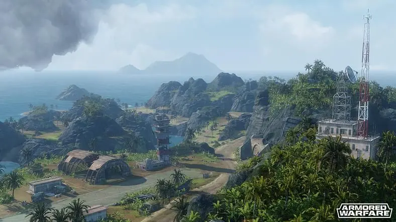 Destroy paradise on Armored Warfare's Lost Island map