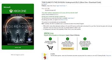 The Division Underground DLC’s release date has been leaked by Amazon