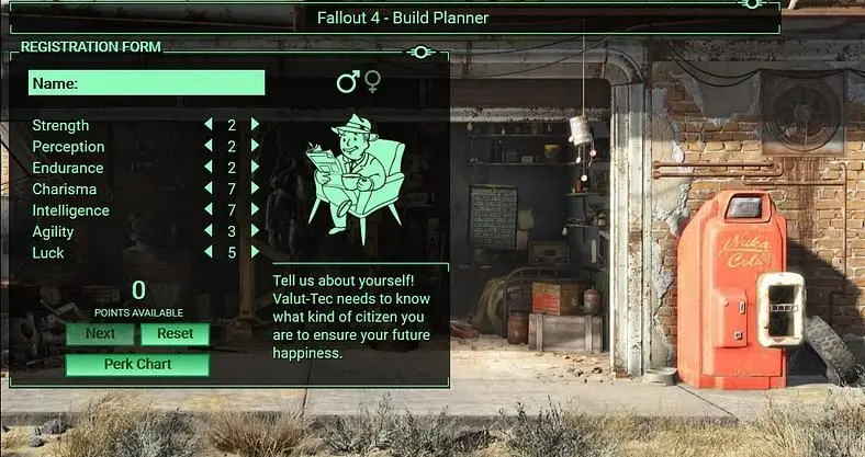 Fallout 4 tool allows players to pre-plan their PC
