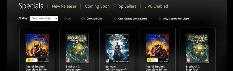 Strategy Informer Special (Part Two): Games for Windows LIVE Marketplace