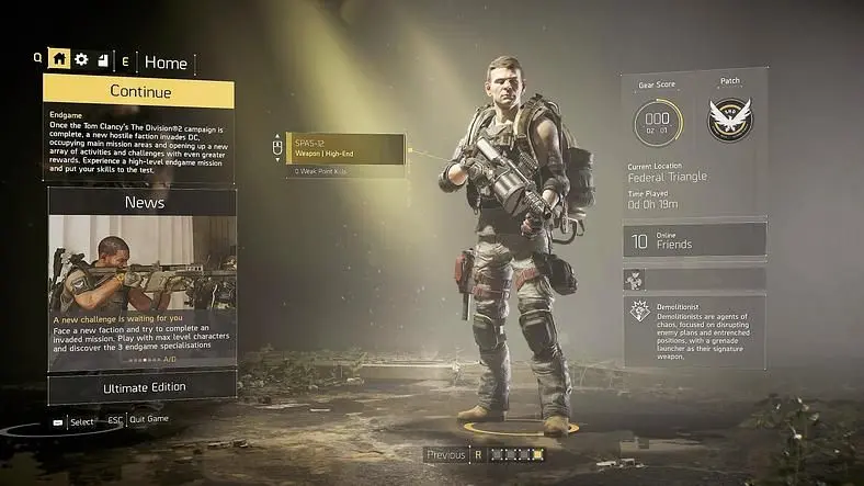 The Division 2 Specialisations - What classes will be available on launch?
