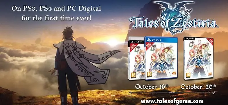 Tales of Zestiria confirmed for PC release through Steam October 20th