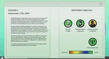 Visual Novel Syntherapy Tasks You With Saving an AI Going Through a Psychological Crisis