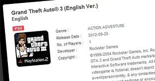 Grand Theft Auto III re-dated for PSN, due next week