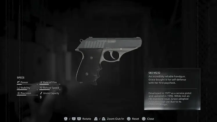 Full list of Resident Evil Requiem Weapons