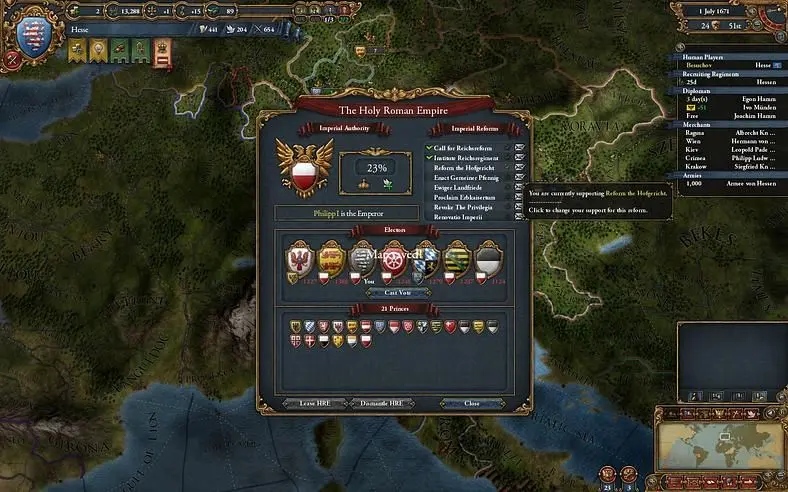 Dev diary discusses more "free features" in Europa Universalis IV patch 1.6
