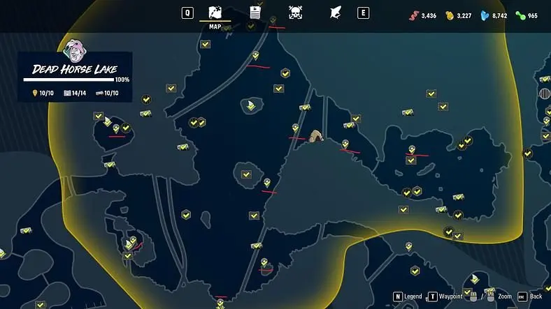 Maneater All Landmark Locations - Sapphire Bay, The Gulf, Fawtick Bayou, Dead Horse Lake, Golden Shores, Prosperity Sands, Caviar Key
