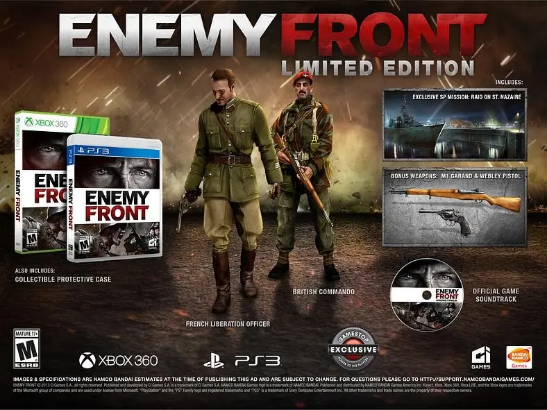 Enemy Front Limited Edition detailed