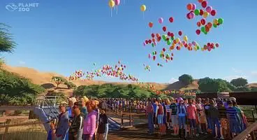 Planet Zoo's Easter Egg Cheats Let You Floof Up Your Animals, Fill the Sky With Balloons