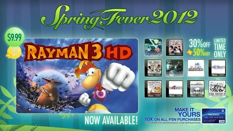 Rayman 3 HD, Space Marine head this week's PSN releases