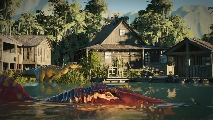 Frontier fully reveals Jurassic World Evolution 3's Wetlands Pack DLC, coming December 9 alongside Update 1.2