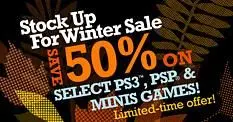 Sony running half price "winter sale" for US PlayStation Store