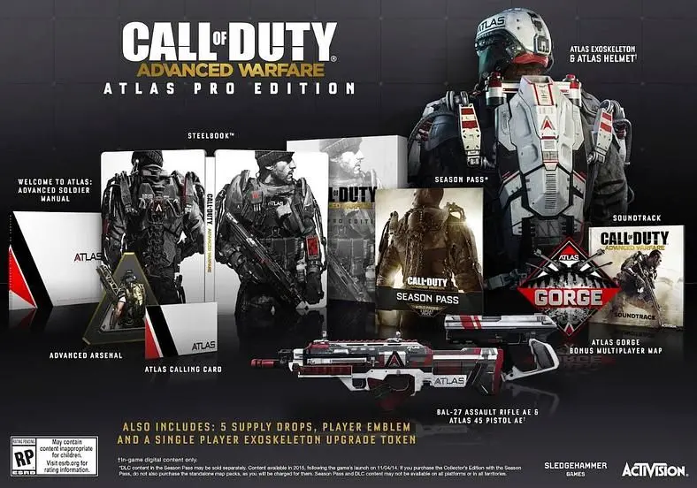 Call of Duty: Advanced Warfare has three special editions