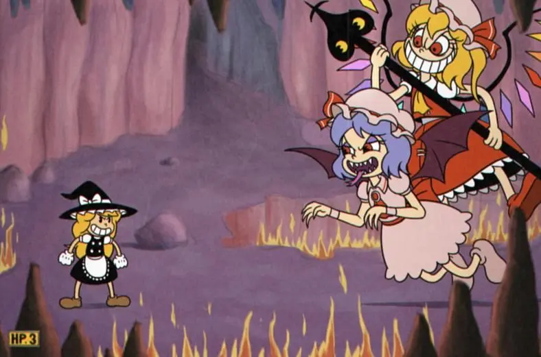Possible Or Not This Cuphead X Touhou Crossover Makes A Case For Eventual Mod Support