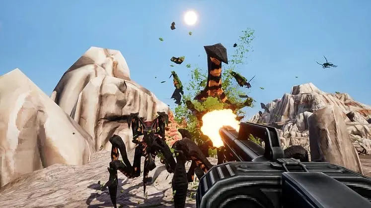 Starship Troopers: Ultimate Bug War! bringing Boltgun-like retro FPS carnage to PC and consoles in 2026