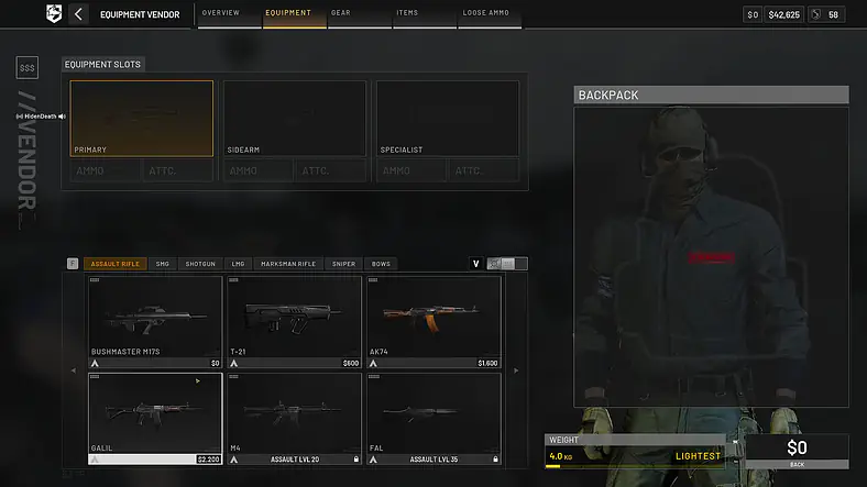 Equipment And Items / Assault Rifles
