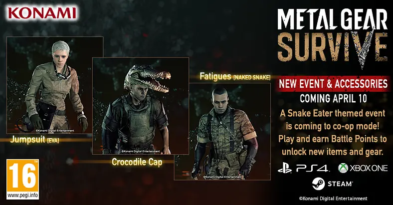 Metal Gear Survive launches Metal Gear Solid 3 Themed Co-op Event On 10th April