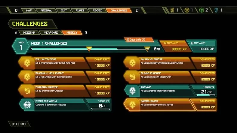 Doom Eternal Weekly Challenges - What Are the Week 1 Challenges?
