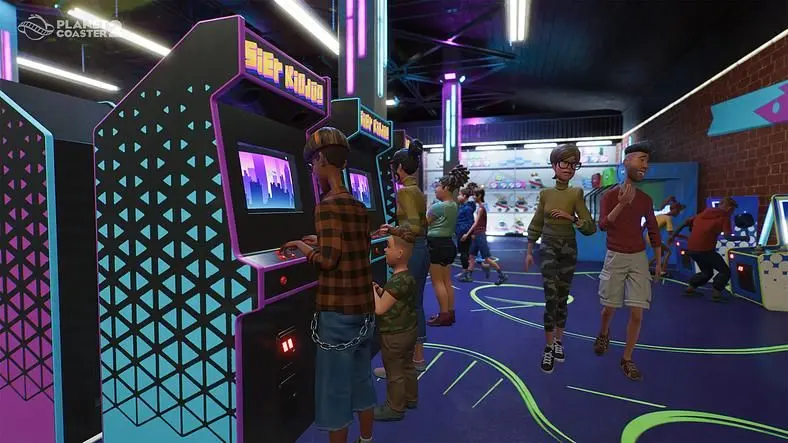 Planet Coaster 2's Update 9 Adds Arcade Games, New Blueprints, and Coaster Upgrades