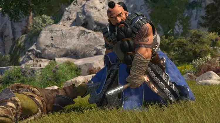 Fighting off orcs, one slash at a time