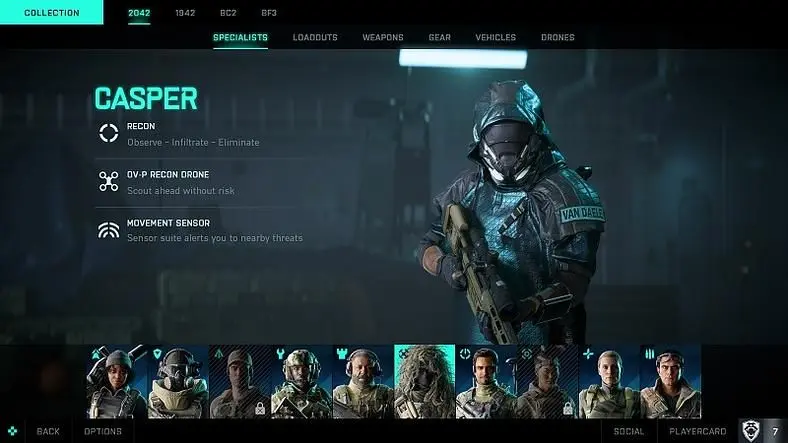 Battlefield 2042 Classes and Specialists - Traits and Loadouts