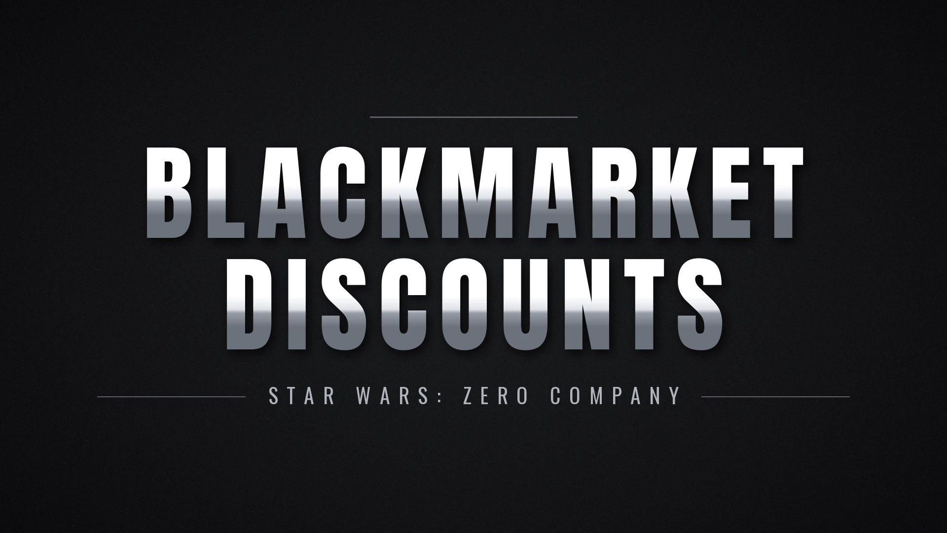Black Market vendor screen in Zero Company