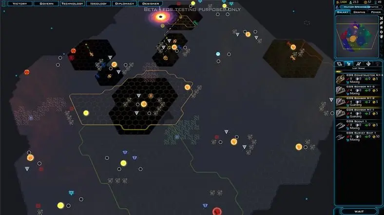 Galactic Civilizations 3 can support 100-faction games