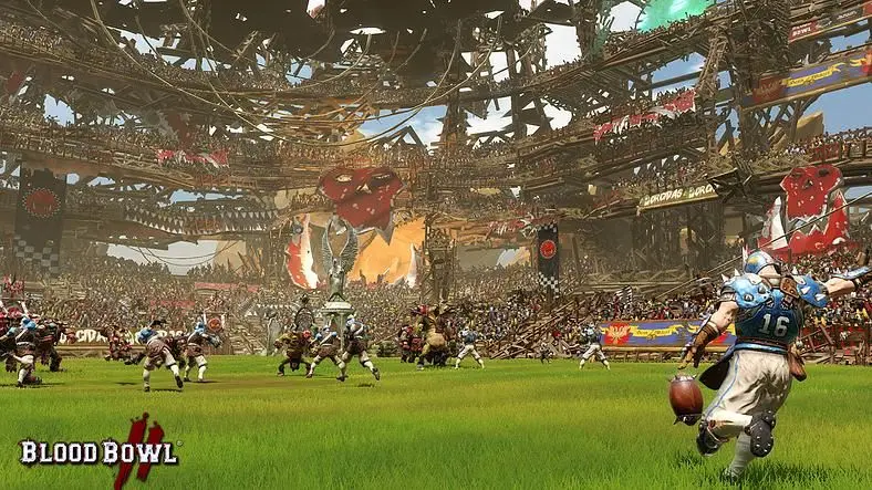 Blood Bowl 2 features upgradeable stadiums, pitch invasions