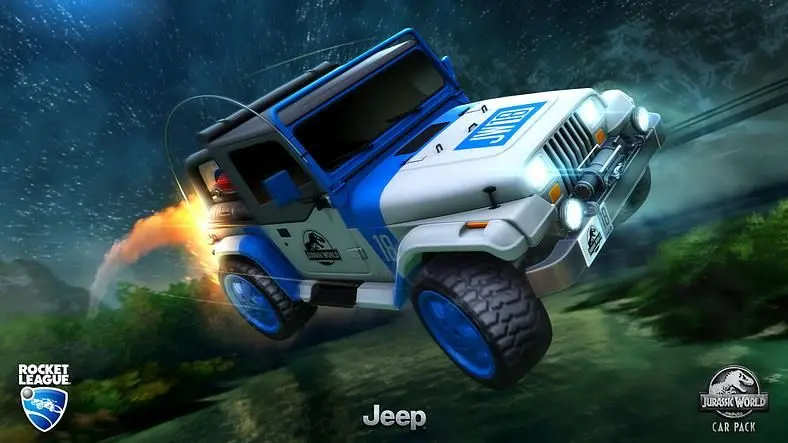 Rocket League Jurassic World Car Pack DLC Releasing 18th June