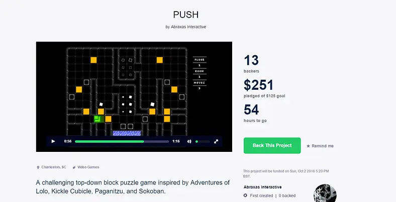 PUSH Achieves 200% Kickstarter Success - Takes Aim At Steam Greenlight