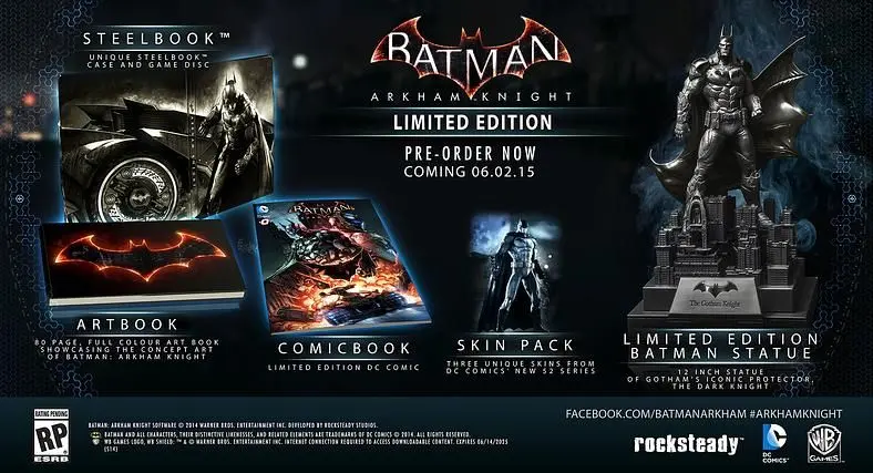 Arkham Knight's Limited Edition contents revealed