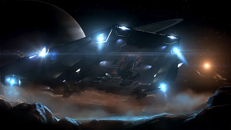 Here's a brief glimpse at planetary exploration in Elite: Dangerous