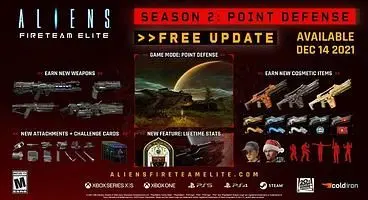 Aliens: Fireteam Elite Season 2 Release Date - Point Defense, Lifetime Stats, New Weapons